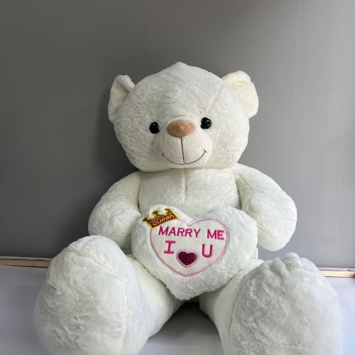 Медведь с сердцем Marry me 125 см